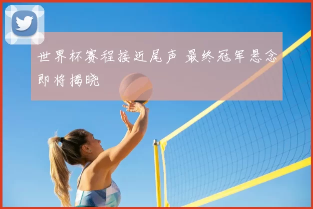 世界杯赛程接近尾声 最终冠军悬念即将揭晓