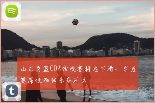 山东男篮CBA常规赛排名下滑,季后赛席位面临竞争压力